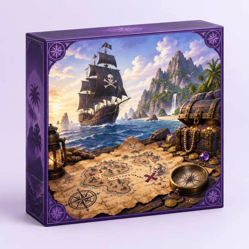 Настольная игра «Приключения пирата» из коробки BisBox